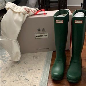 Size 7 Hunter Original Extended Calf Rain Boots